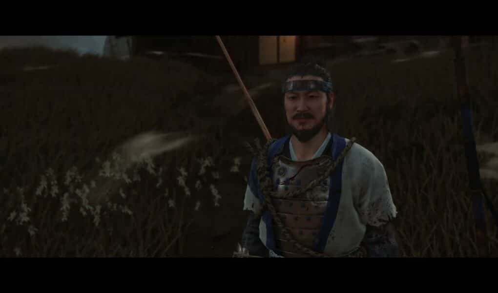 Ghost of Yotei – The Way of The Yari Master: Takahashi “Final Lesson” Gives Yari To Atsu Cutscene