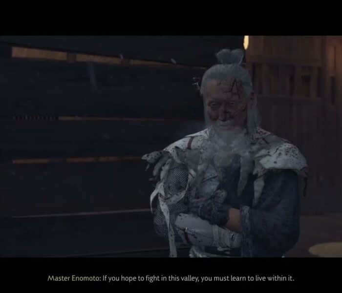 Ghost of Yotei – The Way of The Kusarigama: Enomoto “Grandson” Atsu Cutscene | Break The Targets