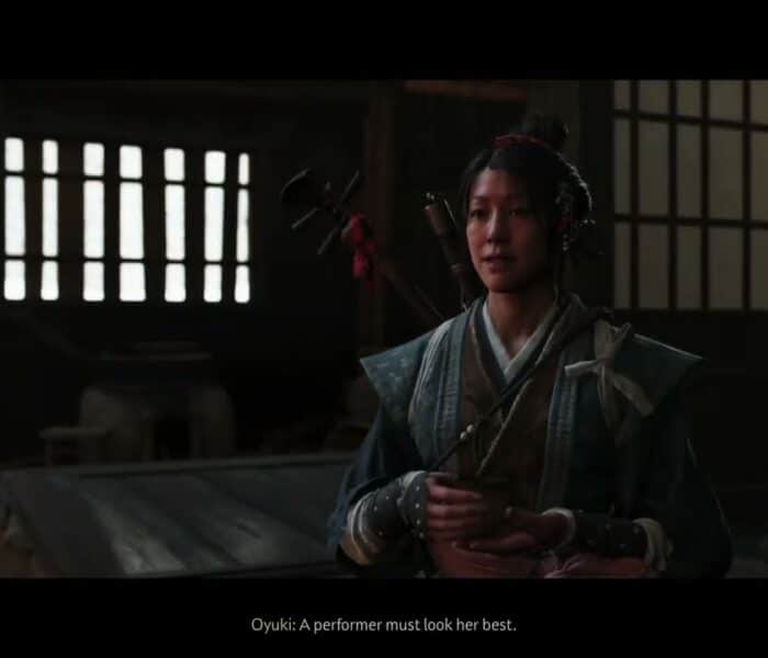 Ghost of Yotei – The Tale of The Kitsune: Follow Oyuki To Ambush Site | Gives Smoke Bombs Cutscene
