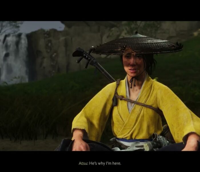 Ghost of Yotei – Chapter 1 Kill Smiling Kabuto Mushi – Bounty | Camp Cutscene and Fight Gameplay