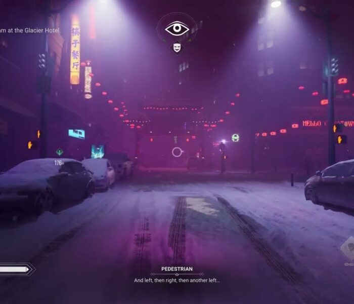 Vampire: The Masquerade – Bloodlines 2 – In Chains of Lead and Gold: Neon Snowy Seattle Streets Walk