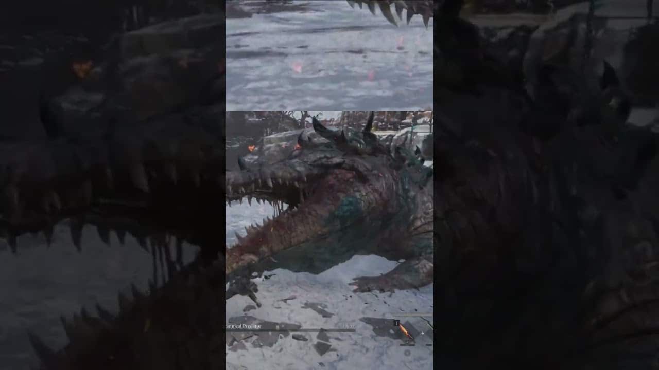 Tyrannical Predator Boss Fight: Epic Snowy Close Combat! Lies of P: Overture #shorts