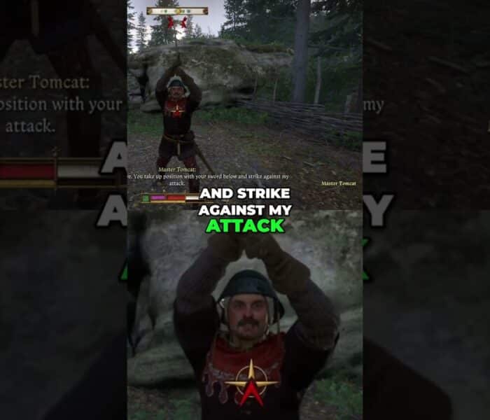 Master Strikes with Tomcat! Unleash Deadly Sword Attacks – Kingdom Come Deliverance 2 #shorts