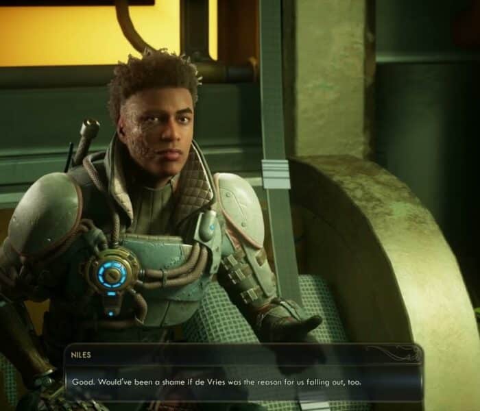 The Outer Worlds 2 – Fiends In High Places: Talk To The Crew Onboard The Incognito Dialogue Gameplay