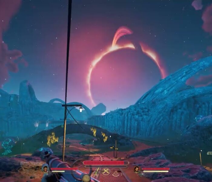 The Outer Worlds 2 – Fiddling With Fulgurating: Recalibrate A Tower: Slay Raptidons Gameplay