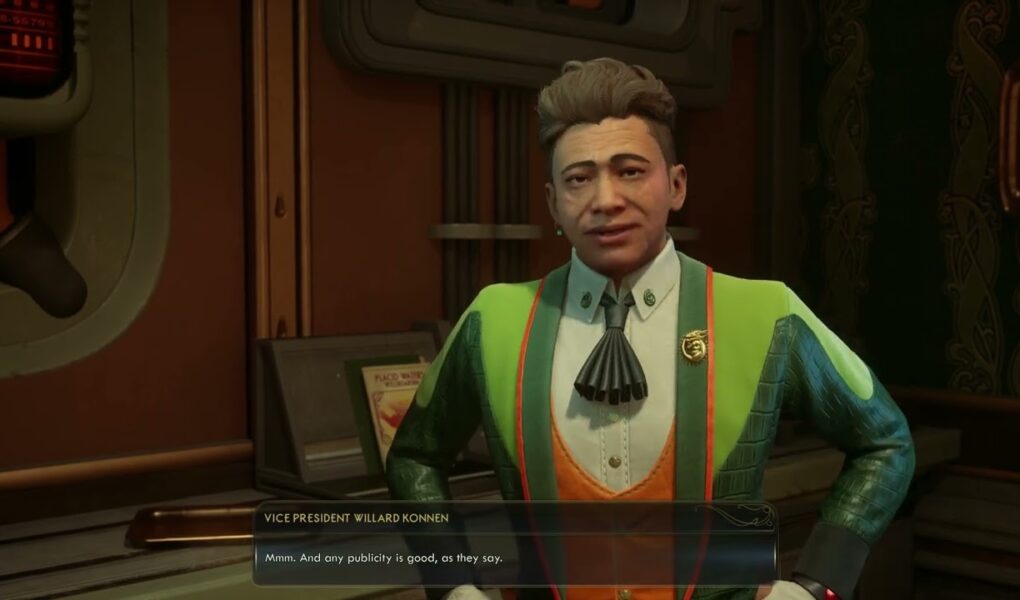 The Outer Worlds 2 – Half Truths In Advertising: Meet VP William Konnen with Inez (Make a Deal)