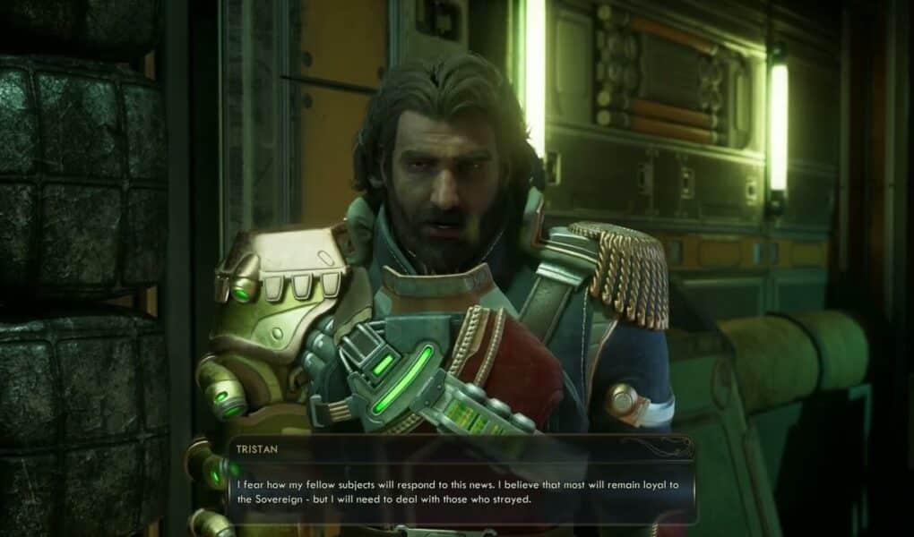 The Outer Worlds 2 – Casting Off The Veil: Talk To Tristan “Heard Back From Virgil” Gameplay