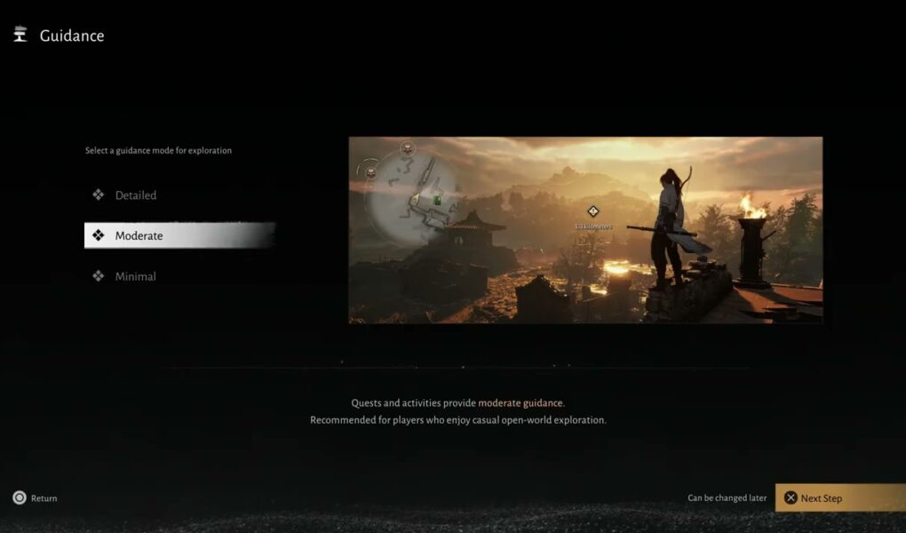 Where Winds Meet – Game Start: Brightness Guidance Mode | Select Difficulty | Social Preference PS5