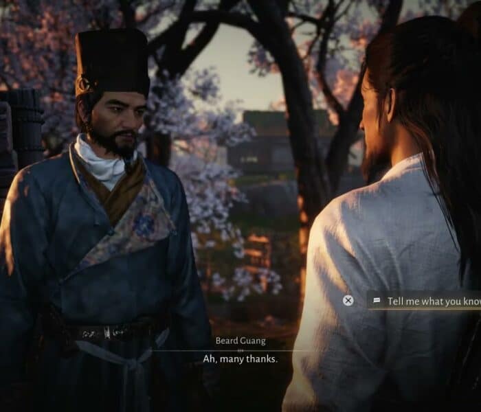 Where Winds Meet – Cleaning Up The Mess: Find Beard Guang “Lend Him a Jar” Choice Dialogue Gameplay