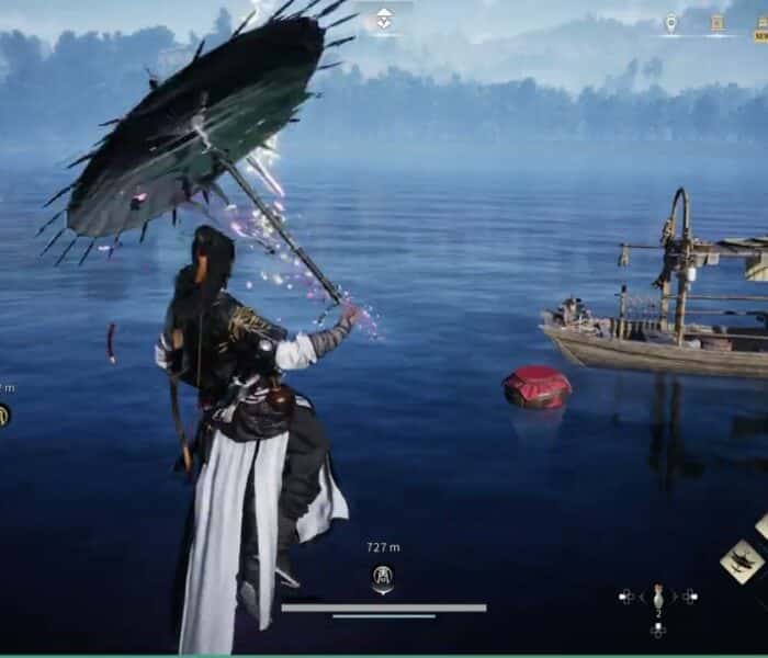 Where Winds Meet – Afterglow: Reach The Midstream Boat: Acquire Meteor Flight Long Spear Gameplay