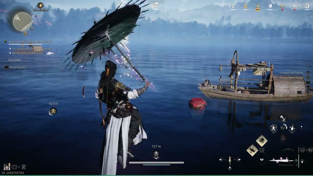 Where Winds Meet – Afterglow: Reach The Midstream Boat: Acquire Meteor Flight Long Spear Gameplay