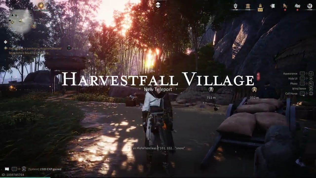 Where Winds Meet – Chapter 2: Slay Giant Bear With Umbrella | Harvestfall Village Boundary Stone