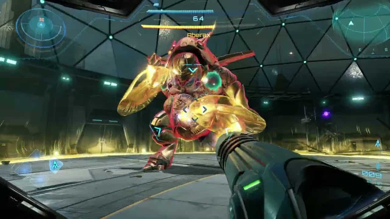 Metroid Prime 4 Beyond – Prologue: UTO Research Center: Defeat Aberax (Metroid Fusion) Gameplay