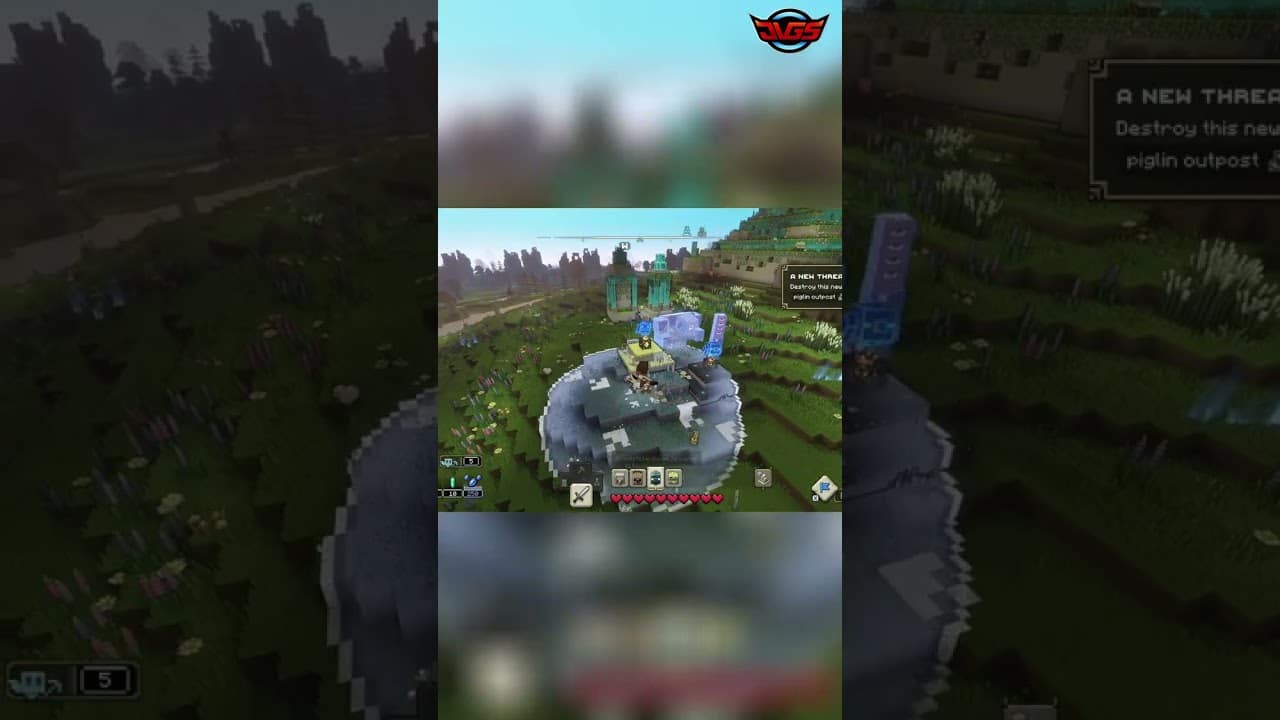 Piglins Attack! Minecraft Village Defense Urgent Mission! – Minecraft Legends #shorts