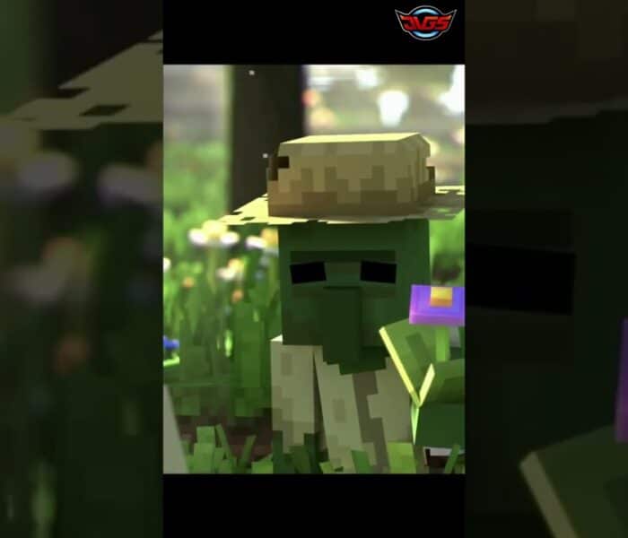 Minecraft Legends – Villager Offers Flower to Zombie, Then Nether Portal Opens! #shorts