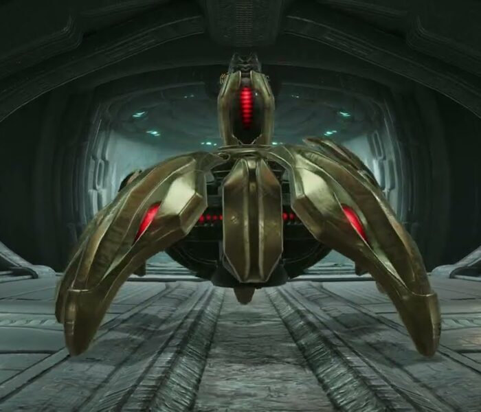 Metroid Prime 4 – Flare Pool: Defeat Mechanoid Heavy Maintenance Tank | Cutscene and Fight Gameplay
