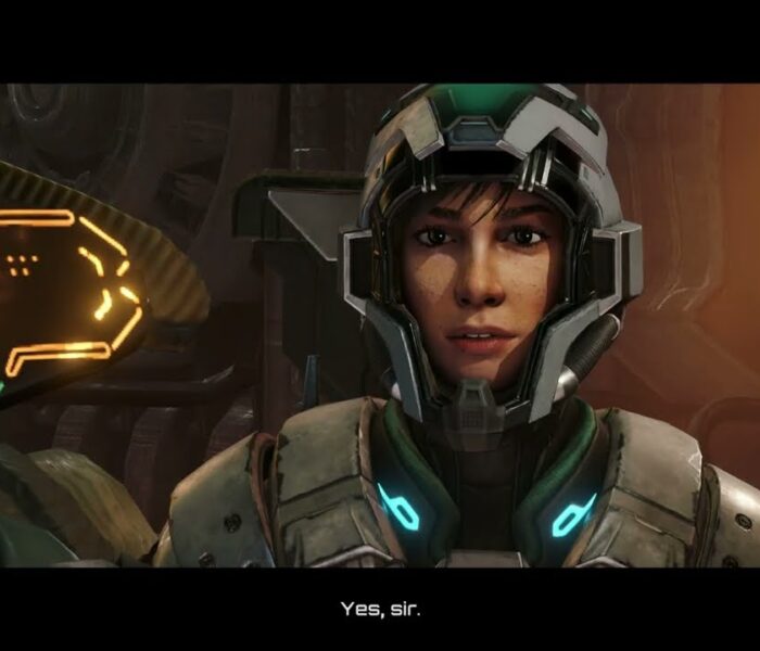 Metroid Prime 4 – Flare Pool: Ezra Duke Reunites with Nora Armstrong | Meets Samus Aran Cutscene