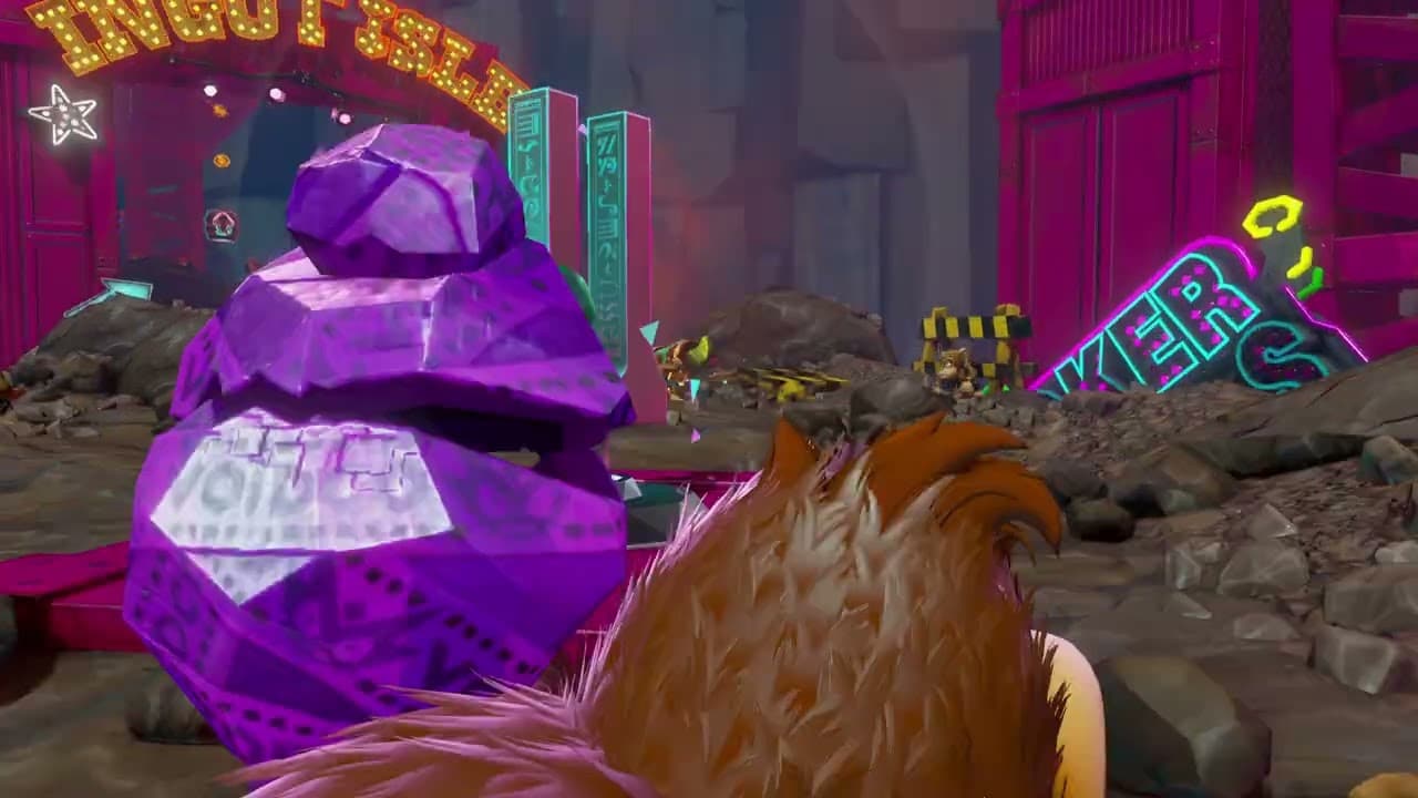 Donkey Kong Bananza – Ingot Isle Cave In: Head To Baboomtown Checkpoint: Molevoloid | Talk To Monkey