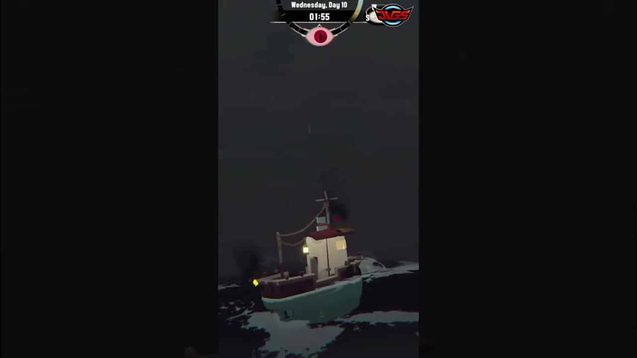 Dredge – SHARK ATTACKED! Sailing Through A DEADLY Storm at NIGHT #shorts