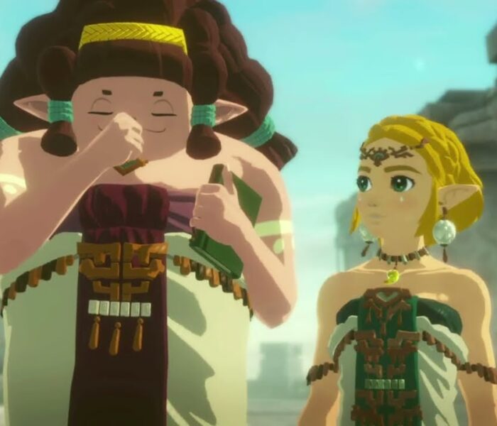 Hyrule Warriors: Age of Imprisonment – The Great Plateau: Zelda Rides a Construct Flashback Cutscene