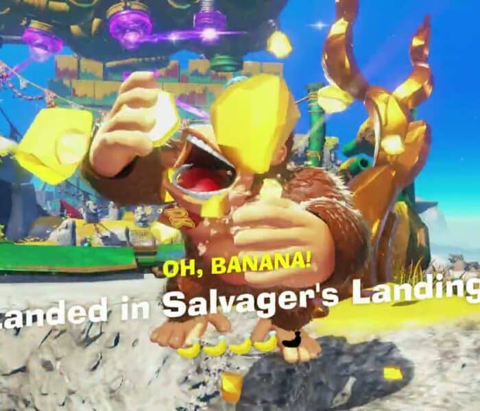 Donkey Kong Bananza – Lagoon Layer: Enter Sublayer 101: Take Banana | Talk To Monkey About Fossil