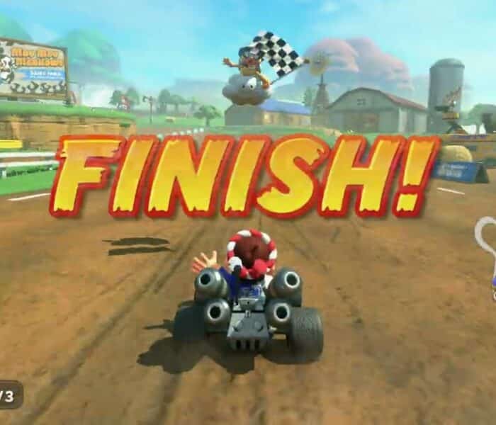 Mario Kart World – Grand Prix Lightning Cup 50cc: Moo Moo Meadows 1st Place! Happi Mario B Dasher