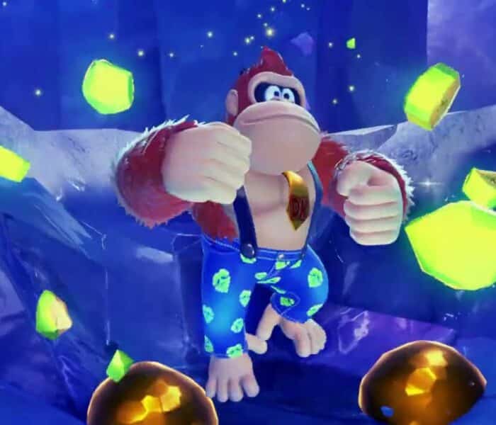 Donkey Kong Bananza – Freezer Layer: Collect Banandium Gems 096 Closet Record: Reach Exit Checkpoint