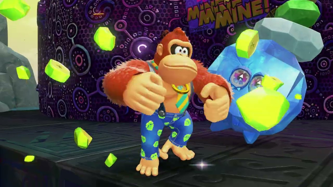 Donkey Kong Bananza – Hilltop Layer: Reach Construction Site: Smashinstone’s Banandium Gem | Getaway