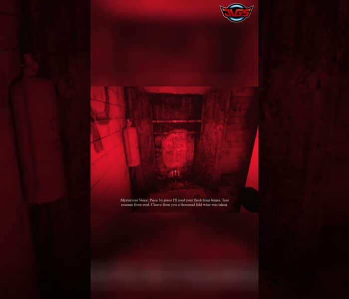 Scary Ritual Voice Haunts Red Lit Bathroom! – Mirror Forge #shorts