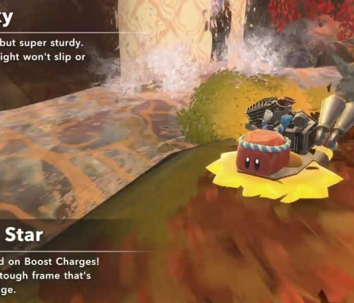 Kirby Air Riders – Title Screen Intermission: Kirby on Warpstar Races Rocky on Bulkstar Cutscene