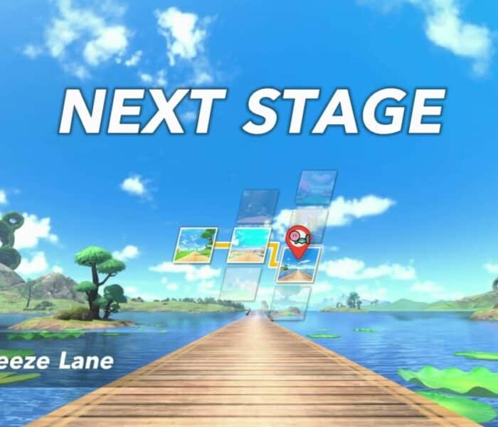 Kirby Air Riders – Road Trip: Exit Stage 2 Mega Blossom Meadow and Enter Stage 3 Lake Breeze Lane