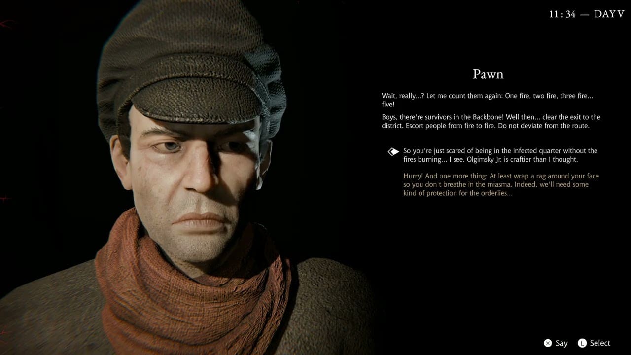 Pathologic 3 – Day V: Chicanery: Talk To Guard Pawns “Saburov Is Trapped In There Himself” Gameplay