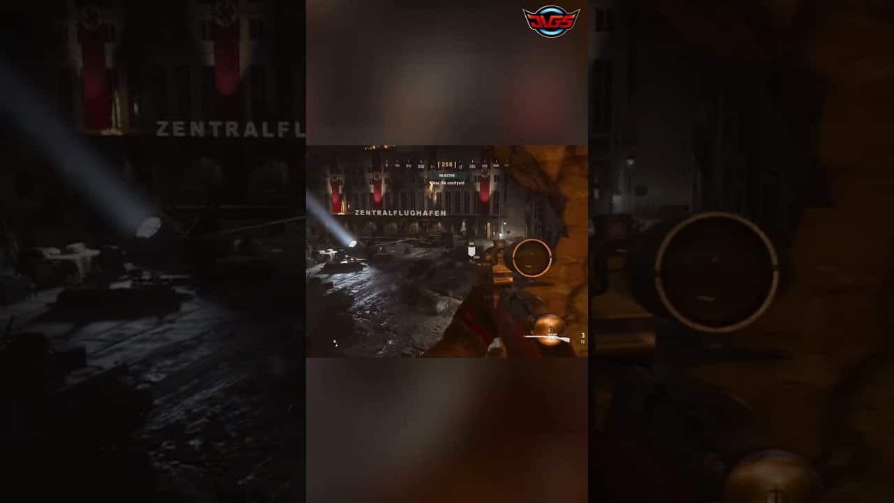 Epic Sniper Showdown: Clear the Courtyard in Intense Warzone! – Call of Duty: Vanguard #shorts