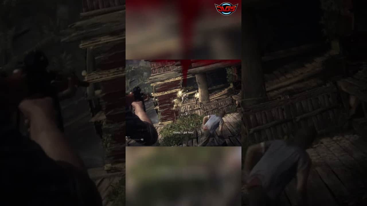 Uncharted 4 – Epic Gameplay: RPG Enemy Down, Intense Firefight Victory! #shorts