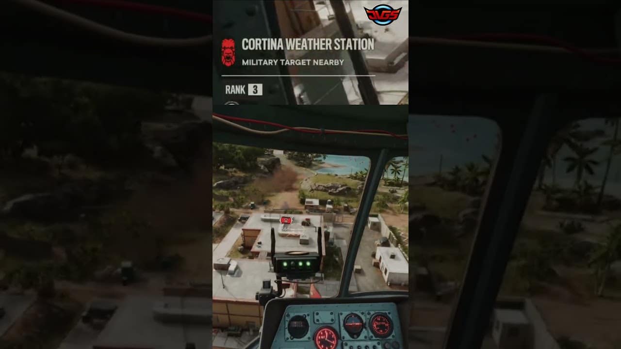 Helicopter Assault: Landing at Explosive Cortina Weather Station! #shorts