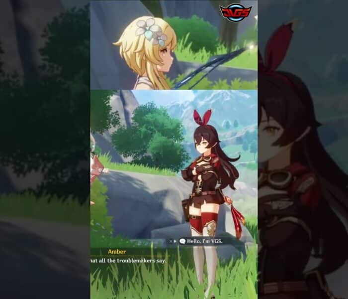 Mondstadt Guarded: Traveler SUSPECTED by Amber! – Genshin Impact #shorts