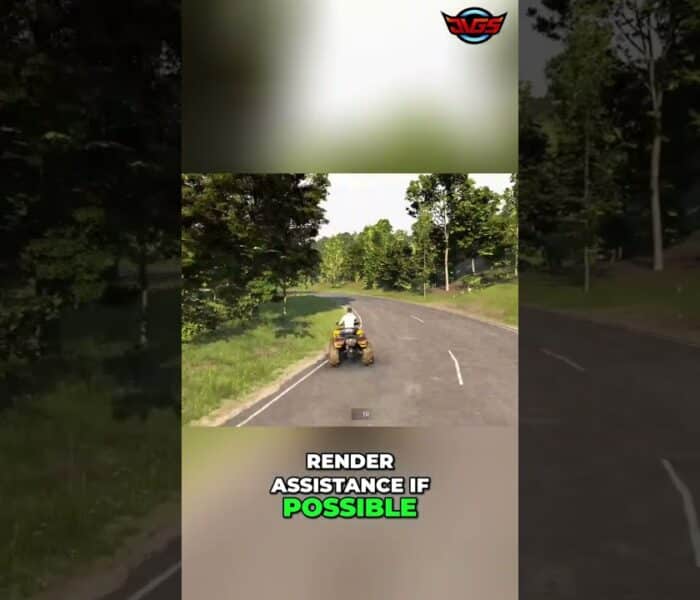 Motorcycle Ride Turns Bloody! Can You Help? #shorts