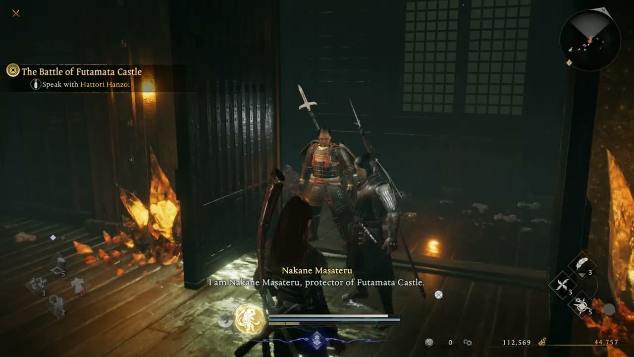 Nioh 3 – 1572 CE The Battle For Futamata Castle: Speak with Hattori Hanzo and Meet Nakane Masateru