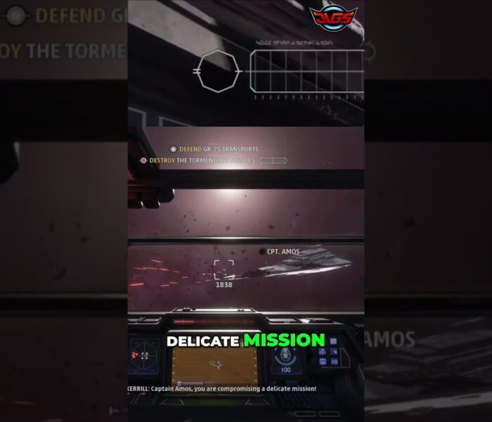 Star Wars Squadrons – Space War: Captain Amos’s Mission to Destroy Enemy Missiles #shorts