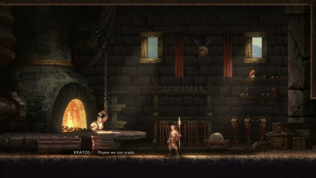 God of War Sons of Sparta – Chapter 1 A Boy’s Belongings: Explore Sparta: Talk To Tiberios and Amara