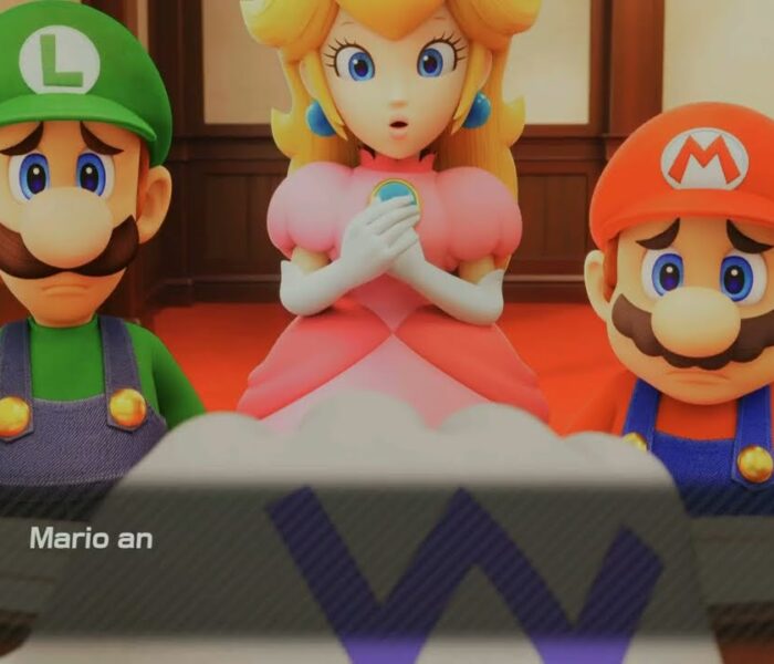 Mario Tennis Fever – Mario Grabs Golden Apple Before Tantrum Miasma Turns Them Into Babies Cutscene