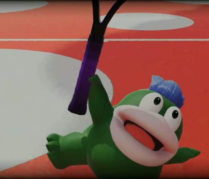 Mario Tennis Fever – Free Play: Mushroom Court Singles: Spike (Shadow Racket Frenzy) vs Rosalina