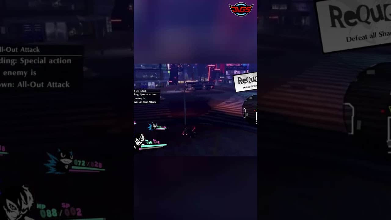 Epic Purple Spiral Attack in Urban Jungle! – Persona 5 Strikers #shorts