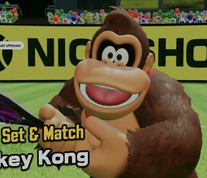 Mario Tennis Fever – Tournament: Mushroom Cup Singles: Donkey Kong Shadow Racket Gameplay