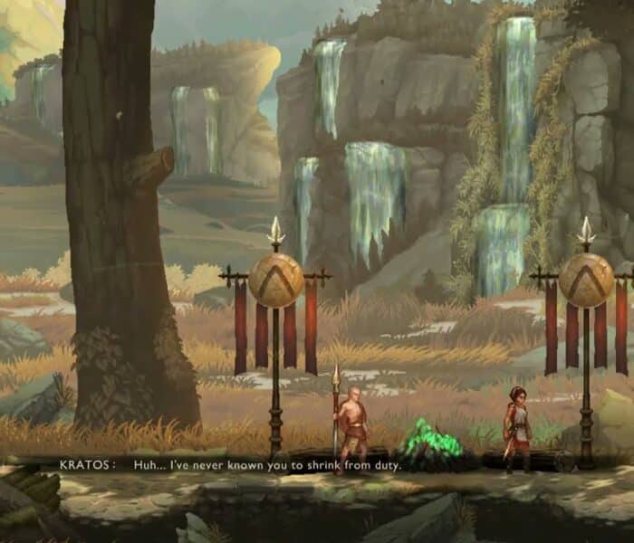 God of War Sons of Sparta – A Lost Lion: Explore Grand Cistern: Reach Amara at The Camp | Equipment