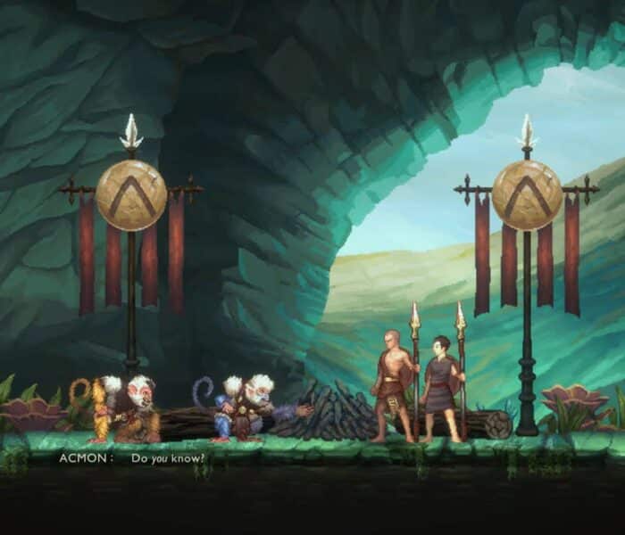 God of War Sons of Sparta – Caverns and Port of Messenia: Talk To Acmon and Passalus “Wordplay!”