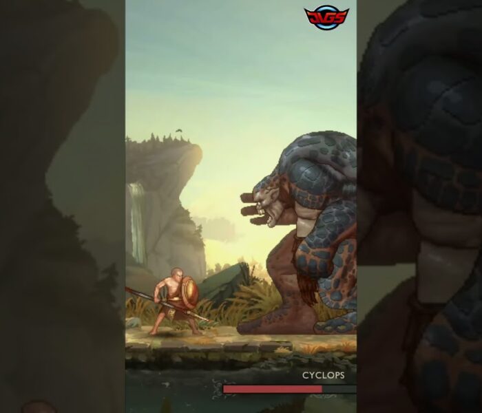 Cyclops Unleashed! Kratos’ Brutal Battle For Survival – God of War Sons of Sparta #shorts
