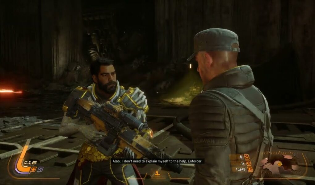 Saros – Biome 4 Blighted Marsh: Speak with Alab “You Ran Out On Us” “People Need My Help” Cutscene