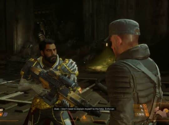 Saros – Biome 4 Blighted Marsh: Speak with Alab “You Ran Out On Us” “People Need My Help” Cutscene