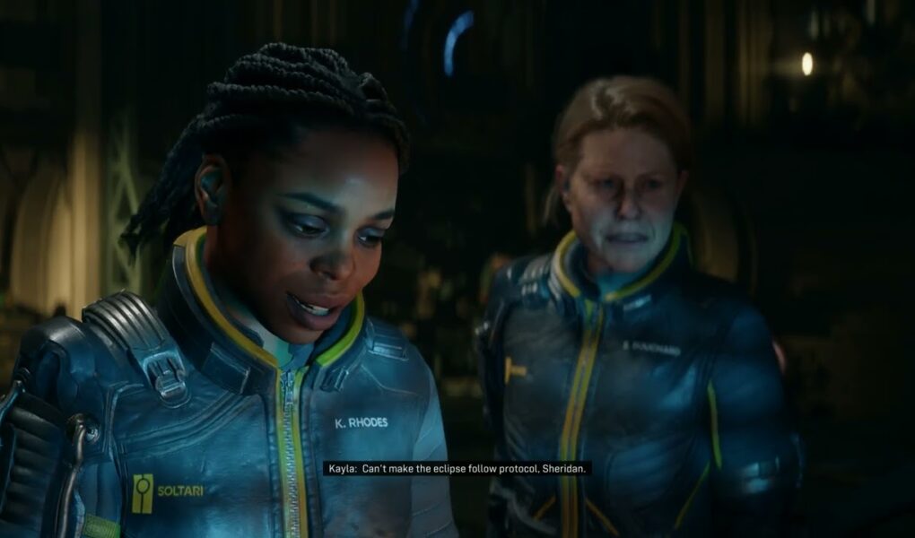 Saros – Return To Passage: Arjun Gives Kayla The Data Core Cutscene “Time Is Broken Here” | PS5 Pro